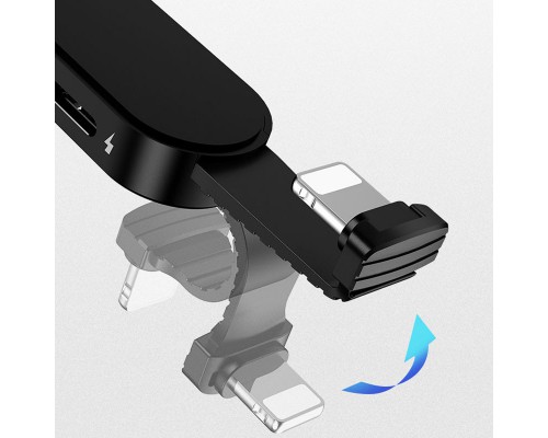 Переходник Usams US-SJ358 AU10 Lightning to 3.5mm + Lightning, LED light (00000042614_1)