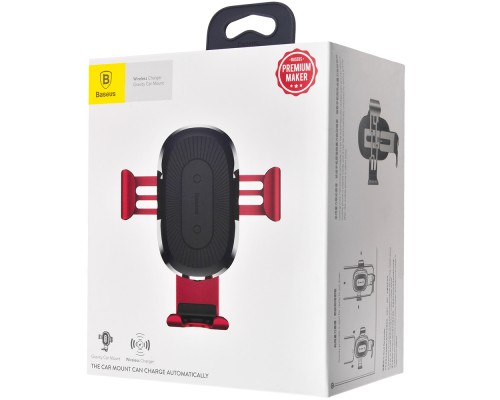 Автодержатель с БЗУ Baseus Gravity Wireless Air Vent (00000023415_3)