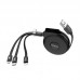 Дата кабель Hoco U50 3in1 Lightning-microUSB-Type-C (1m) (00000048105_1)