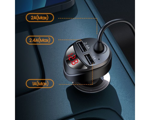 АЗУ Usams US-CC119 C22 (2USB/3.4A) + 3in1 combo кабель (00000042611_1)