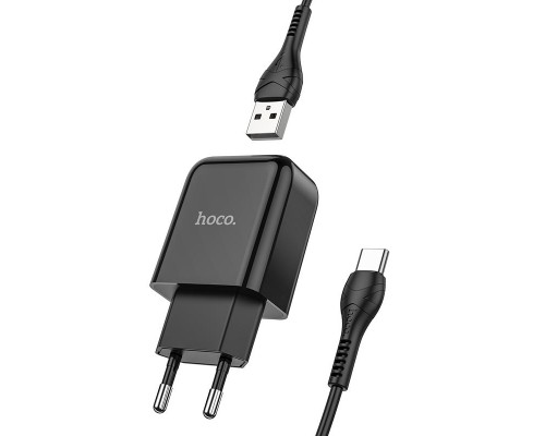 СЗУ HOCO N2 (1USB/2.1A) + USB - Type-C (00000049071_1)