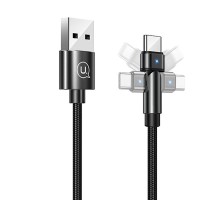 Дата кабель USAMS US-SJ477 U60 Rotatable USB to Type-C (1m) (00000042605_1)