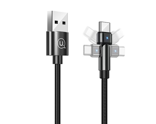 Дата кабель USAMS US-SJ477 U60 Rotatable USB to Type-C (1m) (00000042605_1)