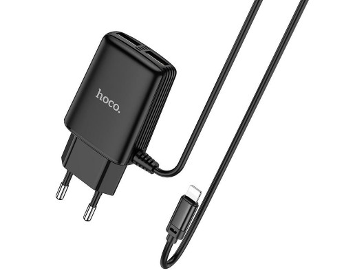 СЗУ HOCO C82A Real power dual port cable charger (for Lightning) (EU) (00000039928_1)
