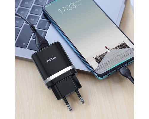СЗУ Hoco C12Q Smart QC3.0 (1USB/3A) + Type-C (00000035260_2)