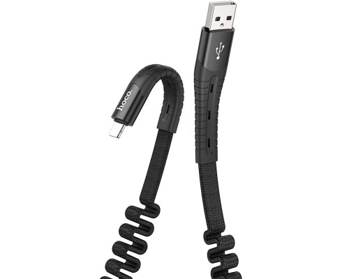 Дата кабель Hoco U78 "Cotton treasure elastic" lightning (1.2М) (00000039184_1)