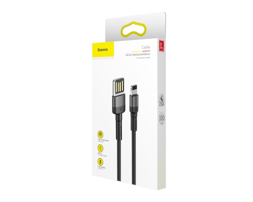 Дата кабель Baseus Cafule Lightning Cable Special Edition 2.4A (1m) (CALKLF) (00000031842_2)