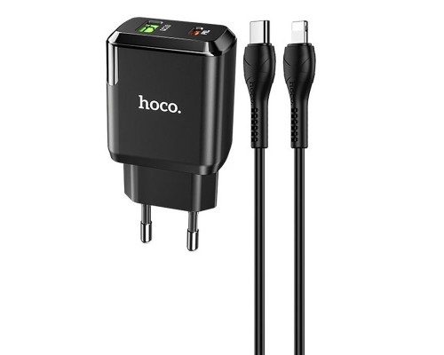 СЗУ Hoco N5 Favor 20W PD+QC3.0 Type-C to Lightning (00000043049_1)