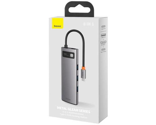 Переходник HUB Baseus Metal Gleam Series 7-in-1 Multifunctional (WKWG020113) (00000057577_1)