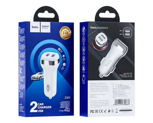 АЗУ Hoco Z40 (2USB 2.4A) (00000055904_1)