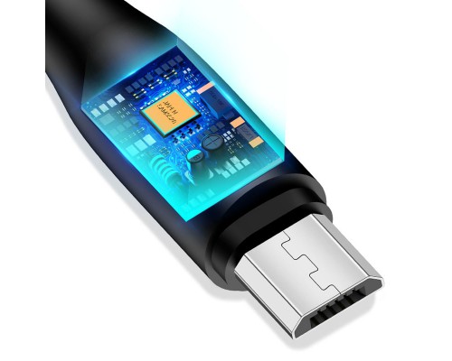 Дата кабель USAMS US-SJ268 U18 Round MicroUSB Cable (1m) (00000051937_1)