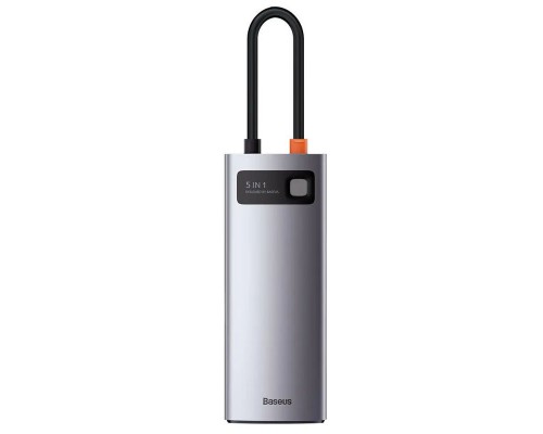 Переходник HUB Baseus Metal Gleam Series 5-in-1 Multifunctional 30Hz (WKWG020013) (00000057576_1)