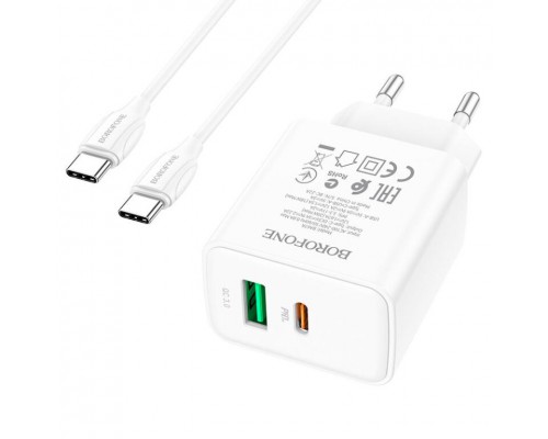 СЗУ Borofone BA67A PD20W+QC3.0 + Type-C + Type-C (00000057002_1)