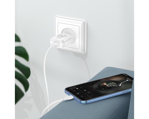 СЗУ Borofone BA64A Single port + Lightning (00000056918_1)