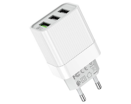 СЗУ Borofone BA40A Speedway three-Port QC3.0 (00000056892_1)