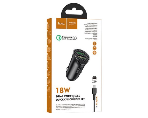 АЗУ Hoco Z39 QC3.0 (2USB) + Type-C (00000041720_2)