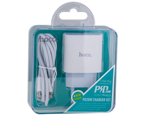 СЗУ Hoco C76A Plus Speed source PD20W charger (EU) (00000042516_1)