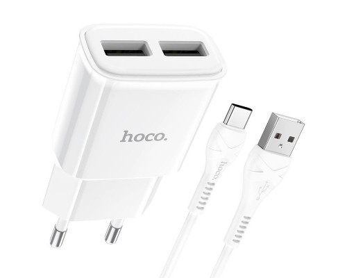 СЗУ HOCO C88A (2USB/2.4A) + Type-C (00000055840_1)