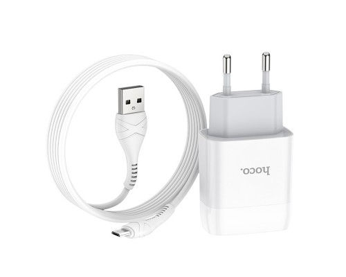 СЗУ HOCO C73A (2USB/2.4A) + microUSB (00000036214_1)