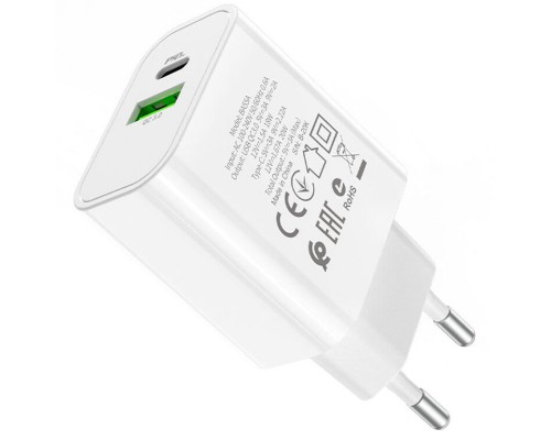 СЗУ Borofone BA55A PD20W+QC3.0 (1USB/1Type-C/3A) (00000058306_1)