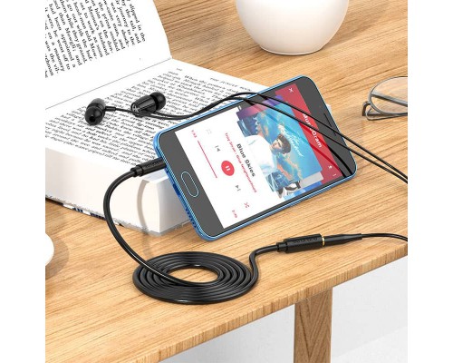 Аудио кабель Borofone BL12 3.5 audio extension cable Male to Female (1m) (00000056865_1)