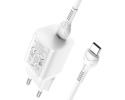 СЗУ HOCO N19 Rigorous PD25W 1Type-C + cable Type-C to Type-C (00000052993_1)