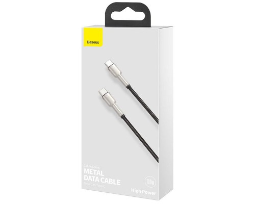 Дата кабель Baseus Cafule Series Metal Type-C to Type-C 100W (2m) (00000049176_2)