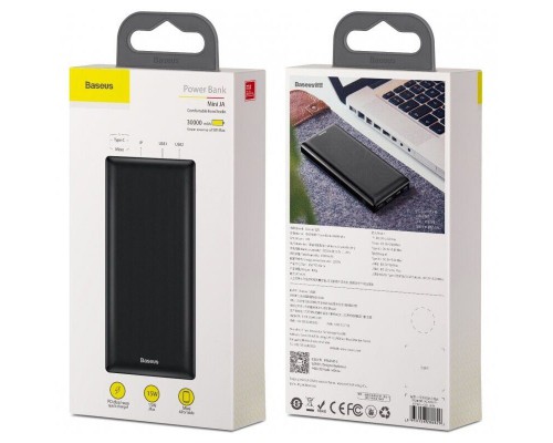 Портативное зарядное устройство Power Bank Baseus Mini JA 3A 30000mAh (PPJAN-C) (00000038718_3)