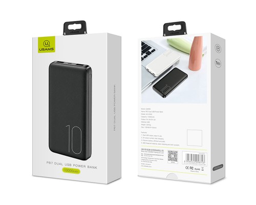 Портативное зарядное устройство Usams PB7 US-CD63 Dual USB 10000mAh (00000034406_2)