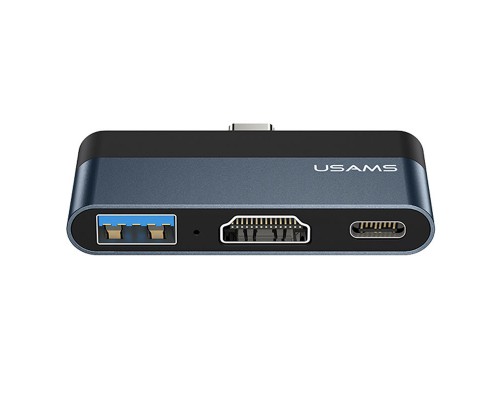 Переходник HUB Usams US-SJ492 Type-C Mini Hub (USB + HDMI + Type-C) (00000049256_1)