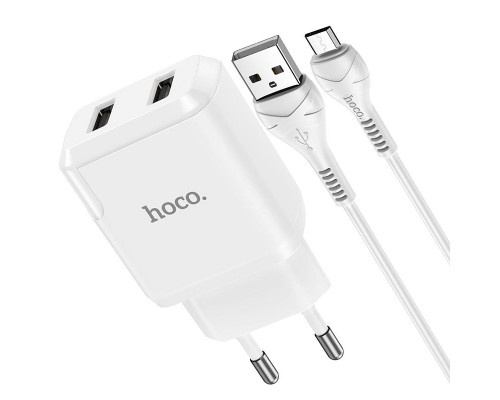 СЗУ HOCO N7 (2USB/2,1A) + USB - MicroUSB (00000049073_2)