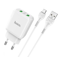 СЗУ HOCO N6 QC3.0 (2USB/3A) + USB - MicroUSB (00000049065_1)