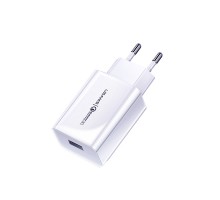 СЗУ USAMS US-CC083 T22 Single USB QC3.0 Travel Charger (EU) (00000034485_1)