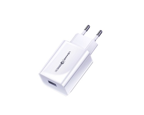 СЗУ USAMS US-CC083 T22 Single USB QC3.0 Travel Charger (EU) (00000034485_1)