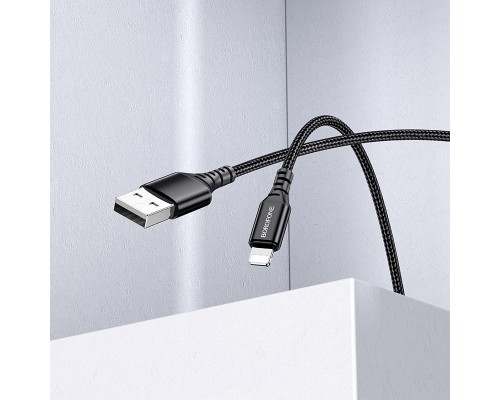 Дата кабель Borofone BX54 Ultra bright USB to Lightning (1m) (00000055377_1)