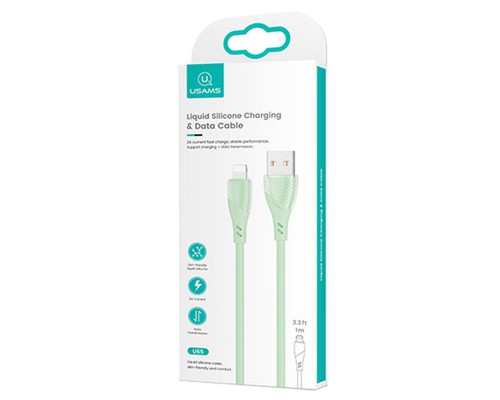 Дата кабель Usams US-SJ493 U65 Liquid Silicone USB to Lightning 3A 1m (00000049219_3)