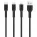 Дата кабель Hoco U31 "Benay" 3in1 Lightning -MicroUSB-Type-C (1.2m) (00000052982_1)