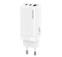 СЗУ Usams US-CC110 GaN Mini 65W (2Type-C/1USB QC) (00000039674_1)