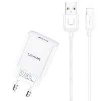 СЗУ USAMS T21 Charder kit - T18 single USB + Uturn Lightning cable (00000049238_1)