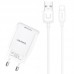 СЗУ USAMS T21 Charder kit - T18 single USB + Uturn Lightning cable (00000049238_1)