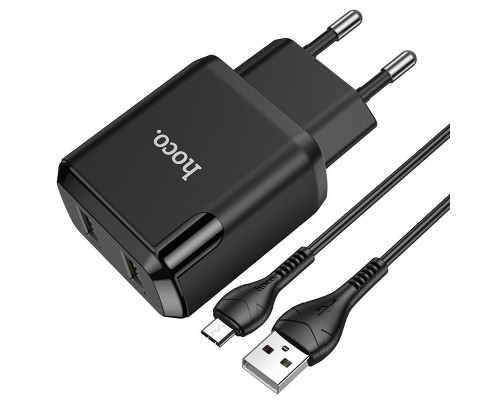 СЗУ HOCO N7 (2USB/2,1A) + USB - MicroUSB (00000049073_1)