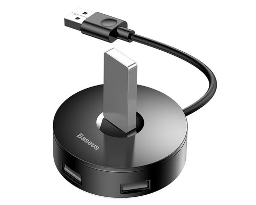 Переходник HUB Baseus Round Box USB to USB 3.0 + 3USB 2.0 (1m) (CAHUB) (00000042378_2)