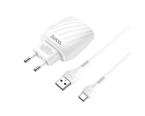 СЗУ Hoco C78A (2USB/2.4A) + Type-C (00000039237_1)