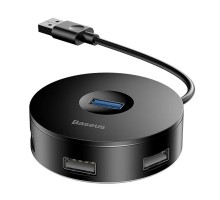 Переходник HUB Baseus Round Box USB to USB 3.0 + 3USB 2.0 (1m) (CAHUB) (00000042378_2)