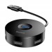 Переходник HUB Baseus Round Box USB to USB 3.0 + 3USB 2.0 (1m) (CAHUB) (00000042378_2)