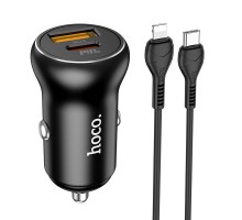 АЗУ Hoco NZ5 Smooth road PD30W + QC3.0 + Type-C to Lightning (00000055920_1)