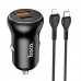 АЗУ Hoco NZ5 Smooth road PD30W + QC3.0 + Type-C to Lightning (00000055920_1)