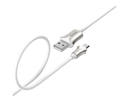 Дата кабель Hoco U67 Soft Silicone MicroUSB (1.2m) (00000035219_1)