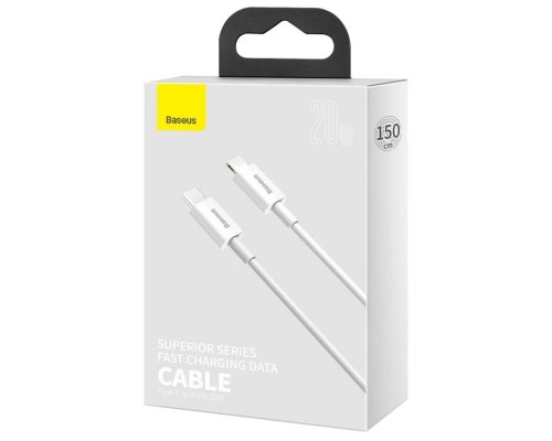 Дата кабель Baseus Superior Series Fast Charging Type-C to Lightning PD 20W (1.5m) (CATLYS-B) (00000057175_1)