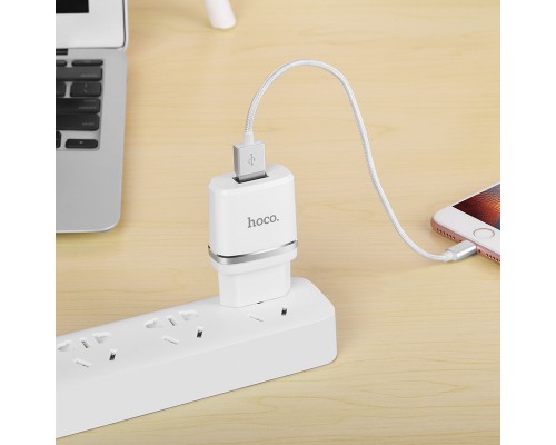 СЗУ Hoco C11 USB Charger 1A (+кабель microUSB 1м) (00000022668_1)